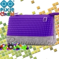 Pixie Crew Несесер с 1 цип Grey/Purple PXA-01-W14